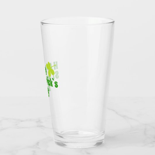 Happy St Patrick's day Shamrock Green Glas (Links)
