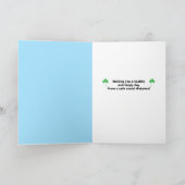 Happy St Patrick's Day Shamrock in gezichtsmasker  Feestdagen Kaart (Binnen)