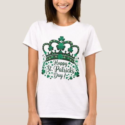 Happy St. Patricks Day Shamrock Irish Saint Patric T-shirt (Voorkant)