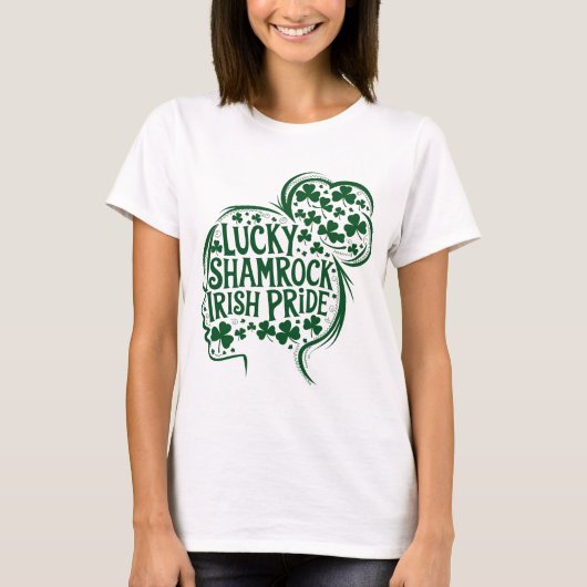 Happy St. Patricks Day Shamrock Irish Saint Patric T-shirt (Voorkant)