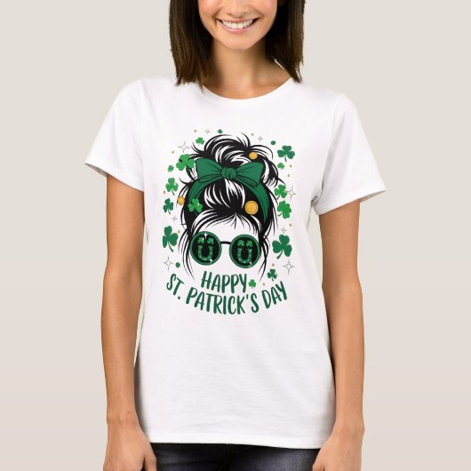Happy St. Patricks Day Shamrock Irish Saint Patric T-shirt (Voorkant)