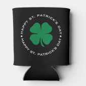 Happy St. Patrick's Day Shamrock Lucky Charm Blikjeskoeler (Achterkant)