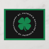 Happy St. Patrick's Day Shamrock Lucky Charm Briefkaart (Voorkant)