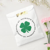 Happy St. Patrick's Day Shamrock Lucky Charm Class Bedankzakje (Gezegeld)