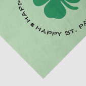 Happy St. Patrick's Day Shamrock Lucky Charm Tissuepapier (Detail)