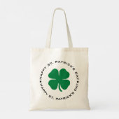 Happy St. Patrick's Day Shamrock Lucky Charm Tote Bag (Achterkant)