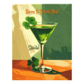 Happy St. Patrick's Day Shamrock Martini  Foto Afdruk (Voorkant)