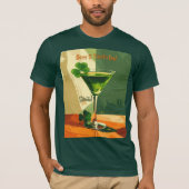 Happy St. Patrick's Day Shamrock Martini  T-shirt (Voorkant)