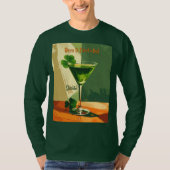Happy St. Patrick's Day Shamrock Martini  T-shirt (Voorkant)