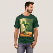 Happy St. Patrick's Day Shamrock Martini  T-shirt (Voorkant volledig)