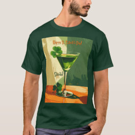 Happy St. Patrick's Day Shamrock Martini  T-shirt