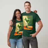 Happy St. Patrick's Day Shamrock Martini  T-shirt (Unisex)