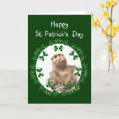 Happy St. Patrick's Day Shamrock Otter Animal lol Kaart (Gele Bloem)