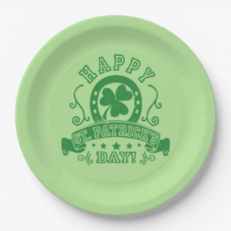 Happy St Patrick's Day Shamrock Papieren Bordje