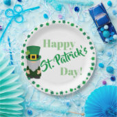 Happy St Patricks Day Shamrock Papieren Bordje (Feest)