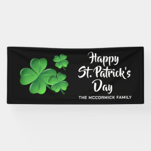 Happy St Patricks Day Shamrock Party - Gepersonali Spandoek