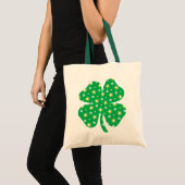Happy St. Patrick's Day | Shamrock Pattern Tote Bag (Voorkant (product))