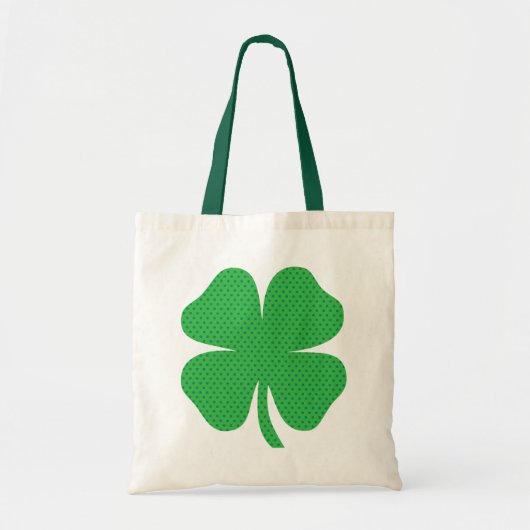 Happy St. Patrick's Day | Shamrock Pattern Tote Bag (Voorkant)