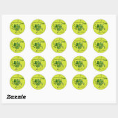 Happy St. Patricks Day Shamrock Sticker (Vel)