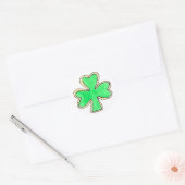 Happy St. Patrick's Day Shamrock Sugar Cookies Ronde Sticker (Envelop)