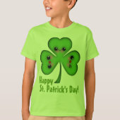 Happy St. Patrick's Day Shamrock T-shirt (Voorkant)