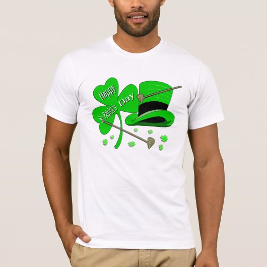 Happy St Patrick's Day Shamrock T-shirt (Voorkant)