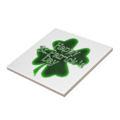 Happy St. Patricks Day Shamrock Tegeltje (Zijkant)