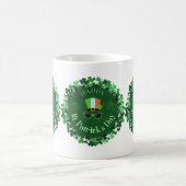 Happy St. Patrick's Day Shamrock Wreath Mug Koffiemok (Center)