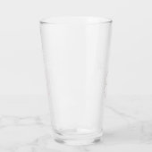Happy St. Patrick's Day Shamrocks Eenvoudig script Glas (Links)