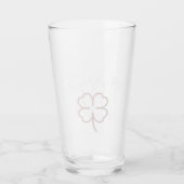 Happy St. Patrick's Day Shamrocks Eenvoudig script Glas (Voorkant)