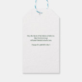 Happy St. Patrick's day Shamrocks familienaam Cadeaulabel (Achterkant)