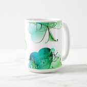 Happy St. Patrick's Day Shamrocks Koffiemok (Voorkant rechts)
