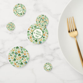 Happy St. Patrick's Day Shamrocks papieren Onderze Confetti