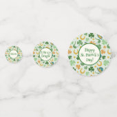 Happy St. Patrick's Day Shamrocks papieren Onderze Confetti (Voorkanten)