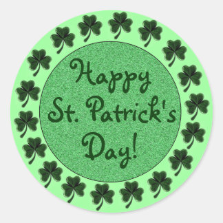 Happy St. Patrick's Day Shamrock's Stickers