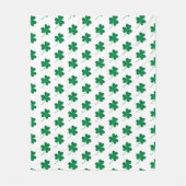 Happy St. Patrick's Day Shamrocks Throw Blanket Fleece Deken (Voorkant)