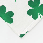 Happy St. Patrick's Day Shamrocks Throw Blanket Fleece Deken (Hoek)