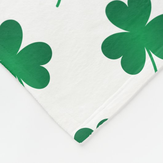Happy St. Patrick's Day Shamrocks Throw Blanket Fleece Deken (Hoek)