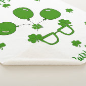 Happy St Patrick's Day Sherpa Deken (3/4)