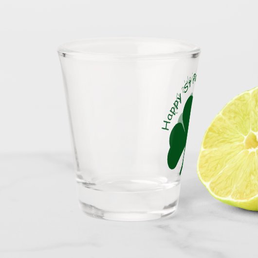Happy St Patrick's Day Shot Glas (Links)