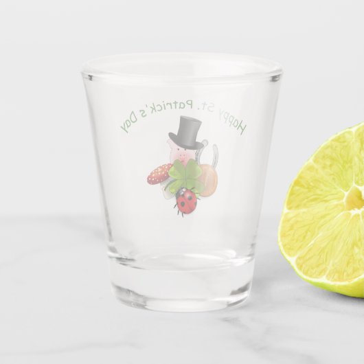 Happy St. Patrick's Day Shot Glas (Achterkant)