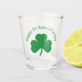 Happy St Patrick's Day Shot Glass Glas (Voorkant)