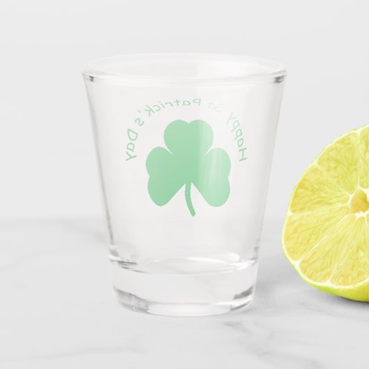 Happy St Patrick's Day Shot Glass Shot Glas (Achterkant)