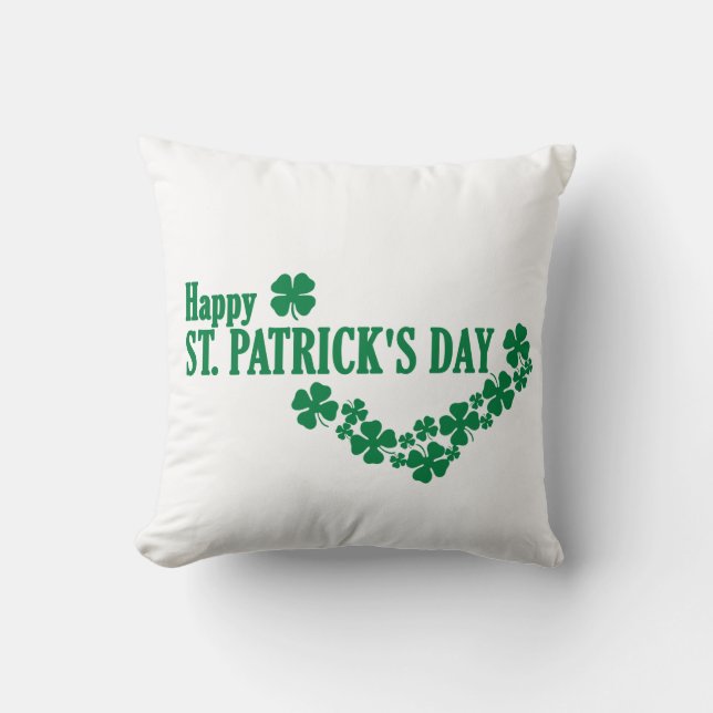 Happy St. Patrick's Day Sierkussen (Voorkant)