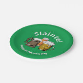 HAPPY ST PATRICK'S DAY Sláinte Beers Papieren Bordje (Gekanteld)