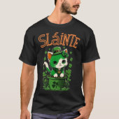 Happy St Patrick's Day Slainte Ierse Gaelic Toast T-shirt (Voorkant)