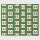 HAPPY ST PATRICK'S DAY Sláinte Shamrock Irish Cadeaupapier (Vlak)