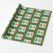 HAPPY ST PATRICK'S DAY Sláinte Shamrock Irish Cadeaupapier (Uitgerold)