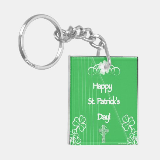Happy St. Patrick's Day Sleutelhanger (Voorkant Links)