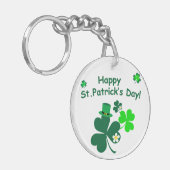 Happy St. Patrick's Day Sleutelhanger (Voorkant Links)